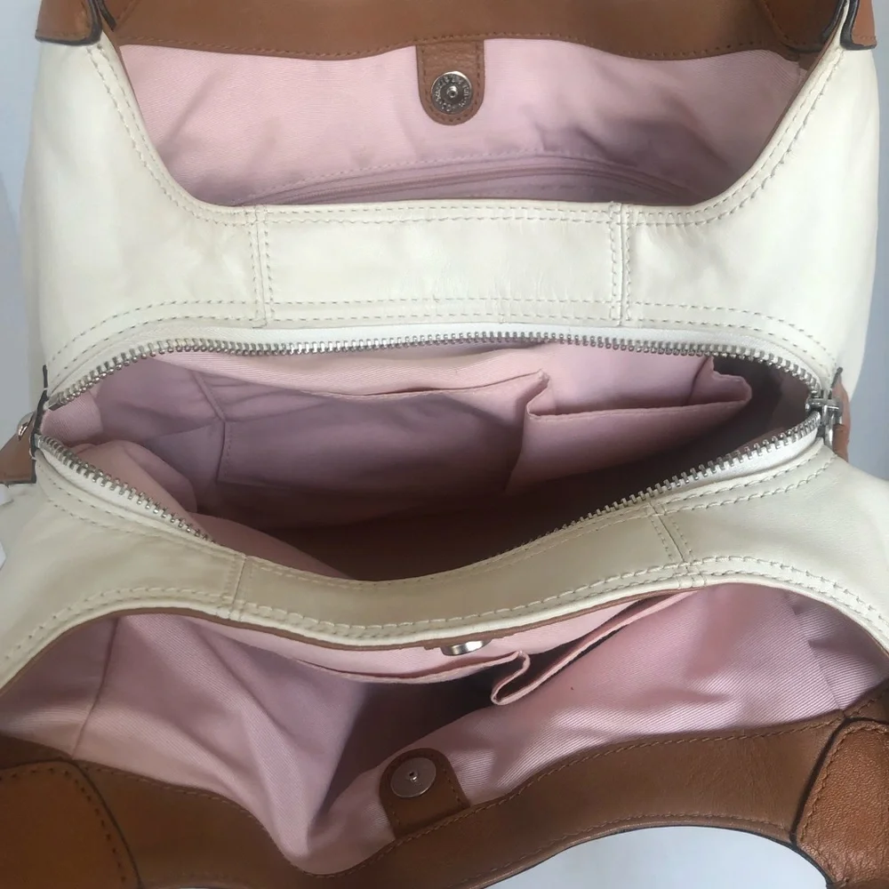 Coach F19453 White Leather Hobo Bag